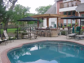 Pool With Outdoor Kitchen