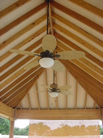 Structure Roof With Fans
